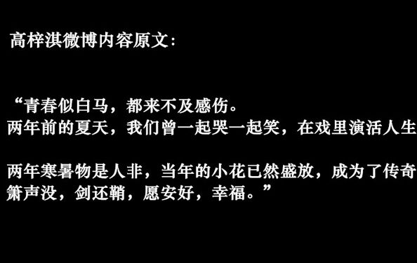 赵丽颖承认过高梓淇吗为什么分手 高梓淇感慨赵丽颖怎么评价她的